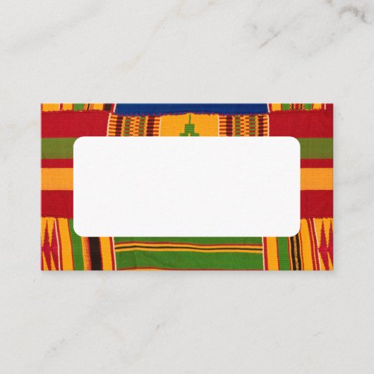 afrikanische Print Platzkarte (Vorderseite)