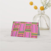 afrikanische Print Platzkarte (Rückseite)