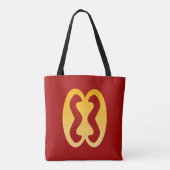 afrikanische Print Tasche (Rückseite)