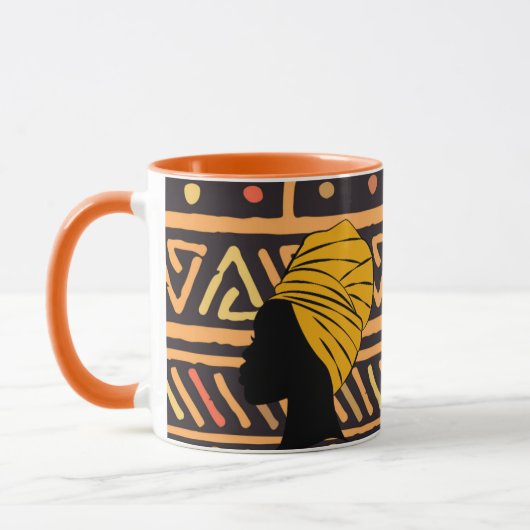 Afrikanische Print-Tasse in mehreren Farben Tasse (Links)
