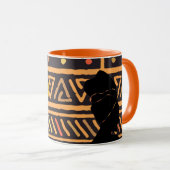Afrikanische Print-Tasse in mehreren Farben Tasse (VorderseiteRechts)