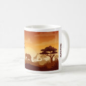 afrikanische Print-Tasse Kaffeetasse (VorderseiteRechts)