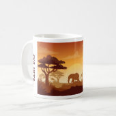afrikanische Print-Tasse Kaffeetasse (Vorderseite Links)