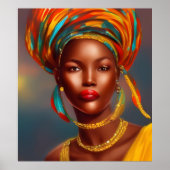 Afrikanische Prinzessin 3 Goldschmuck Poster (Vorne)