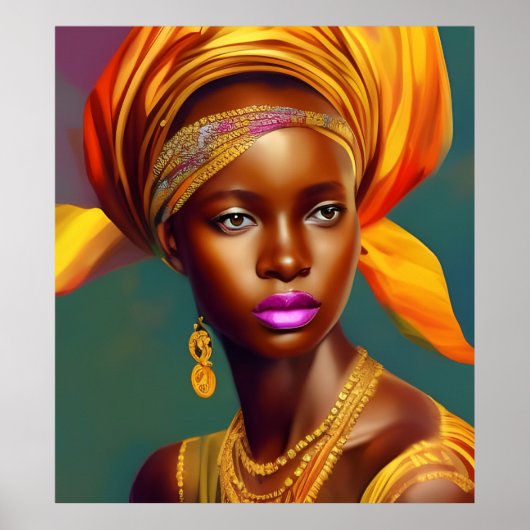 Afrikanische Prinzessin 5 Goldschmuck Poster (Vorne)