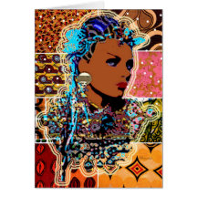 Afrikanische Prinzessin Grußkarte