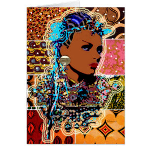 Afrikanische Prinzessin Grußkarte