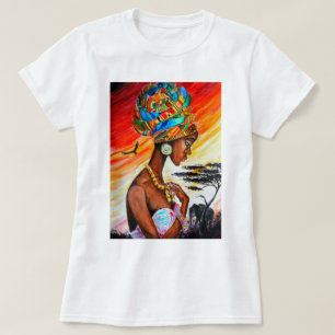 Afrikanische Prinzessin Hübsche weibliche T - Shir T-Shirt