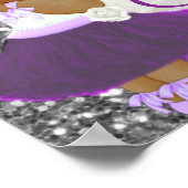 Afrikanische Prinzessin Lila | Königliche Süßigkei Poster (Ecke)