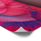 Afrikanische Prinzessin mit blauem Haar Poster (Ecke)