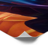 Afrikanische Prinzessin mit Flügeln im Haar Poster (Ecke)