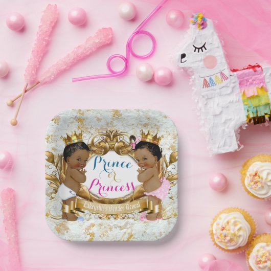 afrikanische Prinzessin oder Prinzessin: Elegante  Pappteller (Party)