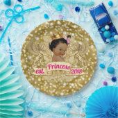 Afrikanische Prinzessin Pink und Pappteller (Party)