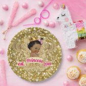 Afrikanische Prinzessin Pink und Pappteller (Party)