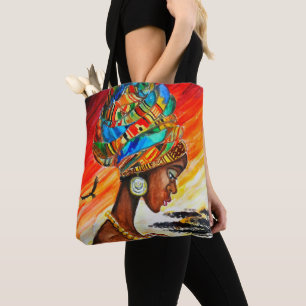 Afrikanische Prinzessin Tote Bag Hübsche Frau Tasche