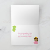 Afrikanische Prinzessin und Drache Karte (Innenseite)