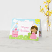 Afrikanische Prinzessin und Drache Karte (Gelbe Blume)