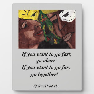 AFRIKANISCHE PROVERB FOTOPLATTE