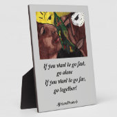 AFRIKANISCHE PROVERB FOTOPLATTE (Seite)