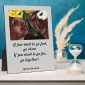 AFRIKANISCHE PROVERB FOTOPLATTE (Seite)