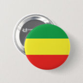 afrikanische Rasta-Flag-Farben Button (Vorne & Hinten)