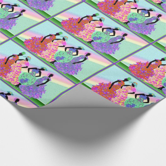 Afrikanische Regenbogenparade Geschenkpapier (Ecke)