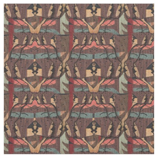 afrikanische Repeat-Tapestry Stoff (Nahaufnahme)