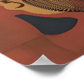 Afrikanische Rhythmen: Abstrakte Maskenmuster Poster (Ecke)