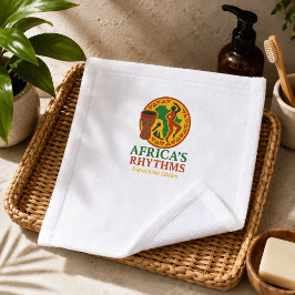 Afrikanische Rhythmen Insel-Set aus 2 Badezimmer-D Badhandtuch Set