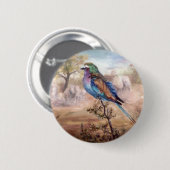 Afrikanische Rolle Button (Vorne & Hinten)