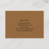 Afrikanische Rolle Visitenkarte (Rückseite)