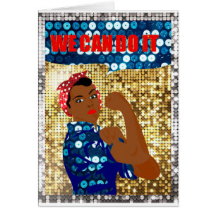 afrikanische Rosie the Riveter