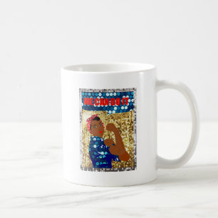 afrikanische Rosie the Riveter Kaffeetasse