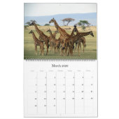 afrikanische Safari 2026 groß Kalender (Mär 2026)
