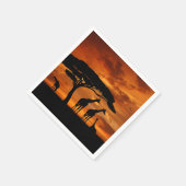 Afrikanische Safari bei Sunset Serviette (Ecke)