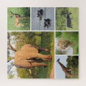 afrikanische Safari-Collage Puzzle (Vertikal)