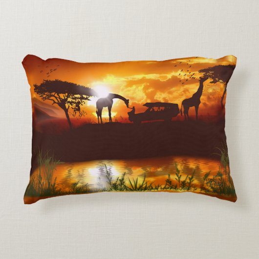 Afrikanische Safari im Dschungel - Pillow Zierkissen (Vorderseite)