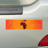 Afrikanische Safari Karte - Autoaufkleber (Auf Auto)