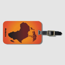 Afrikanische Safari-Karte - Gepäckanhänger