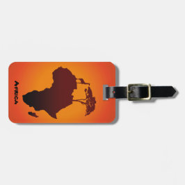 Afrikanische Safari-Karte - Gepäckanhänger