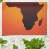 Afrikanische Safari-Karte - Geschirrtuch (Gefaltet)