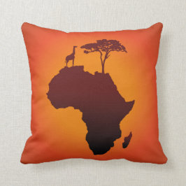 Afrikanische Safari-Karte - Kissen