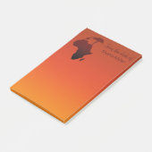 Afrikanische Safari-Karte - Posten-it® Anmerkungen Post-it Klebezettel (angewinkelt)