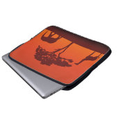 Afrikanische Safari-Silhouette - Laptop-Hülse Laptopschutzhülle (Vorne Knopf)