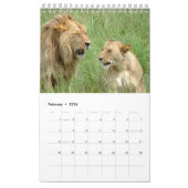 Afrikanische Safari - WILD LEBENDE TIERE Kalender (Feb 2026)
