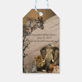 Afrikanische Safari Wildlife - Geschenk Tag Geschenkanhänger