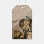 Afrikanische Safari Wildlife - Geschenk Tag Geschenkanhänger (Rückseite)