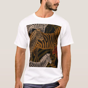 Afrikanische Safari: Zebra Vintag Design T-Shirt