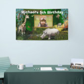 Afrikanische Safaritiere Waldzoo Geburtstagsfeier  Banner (Messeveranstaltung)