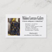 Afrikanische Sammlerstücke: Afrocentric Visitenkarte (Rückseite)